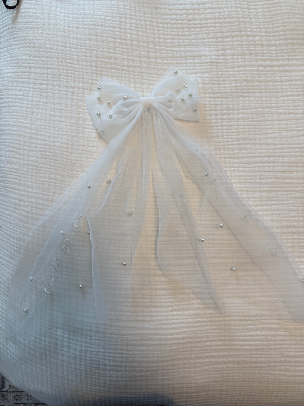 NWOT! "Bride to Be" Clip-In Veil